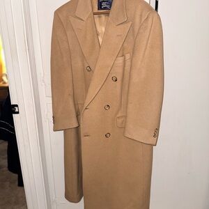 Burberry Camel Double-Breasted Trench Coat